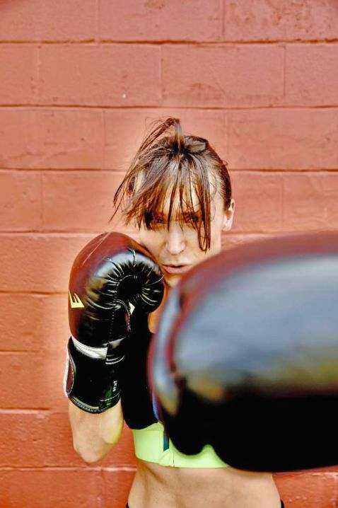 Junior boxing gloves on display